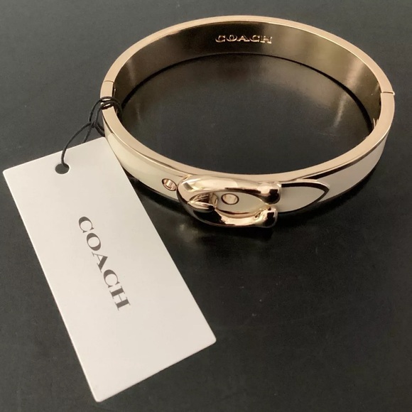 COACH Signature C-Buckle
Bangle - Gold-tone & color Chalk Enamel - Picture 9 of 15